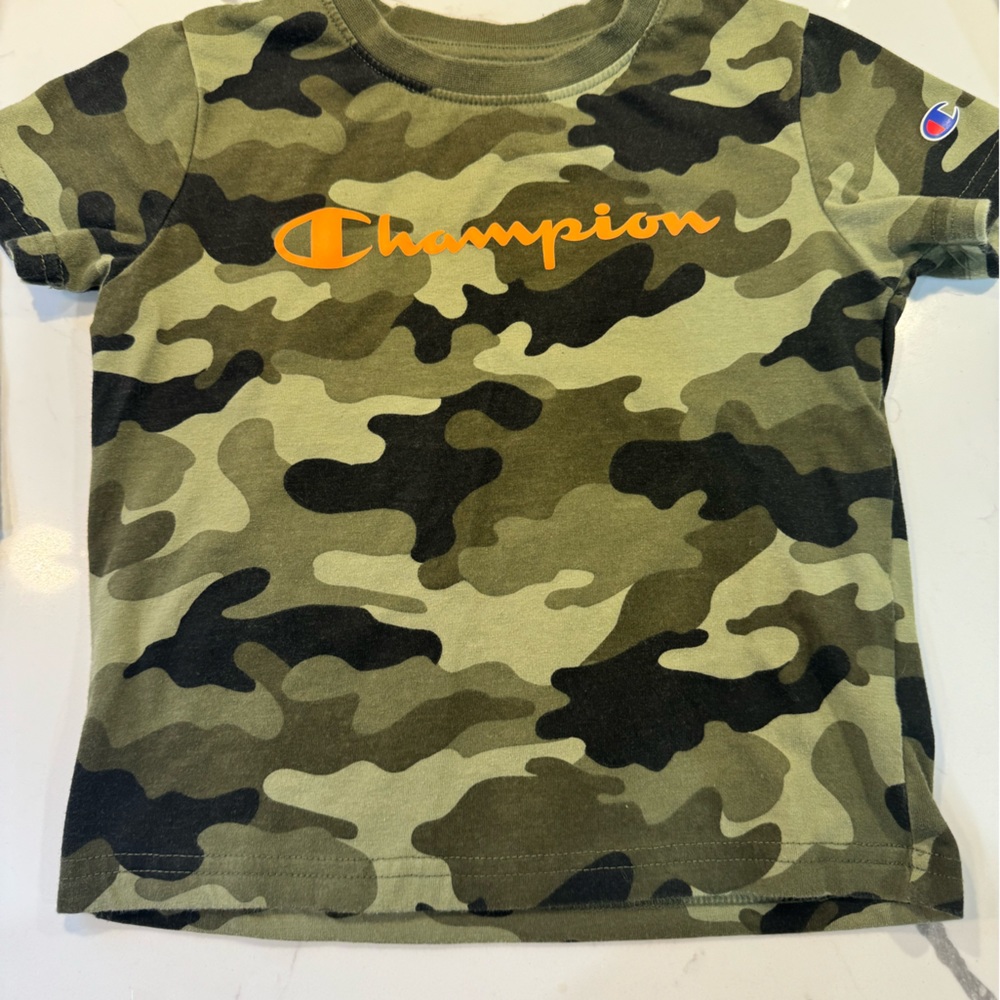 Size 4t army print boy champion t shirt